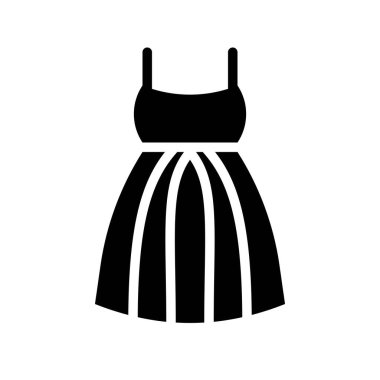 Giysi vektör illüstrasyonu, izole edilmiş katı tasarım simgesi