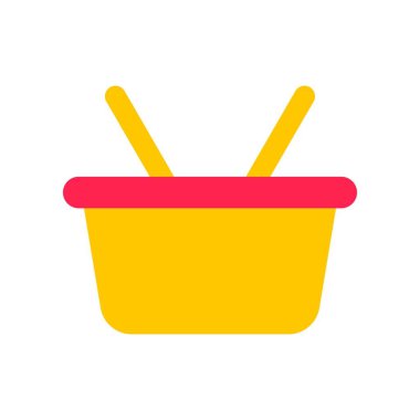 Basket vektörü, Dijital pazarlama düz tasarım simgesi