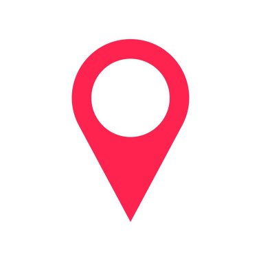 Pin vektörü, Dijital pazarlama düz tasarım simgesi