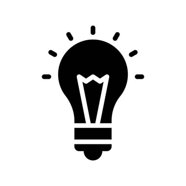 Ampul vektörü, Dijital pazarlama katı tasarım simgesi