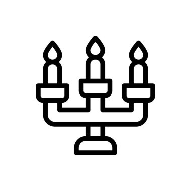 Mum Tutucu vektör illüstrasyonu, Paskalya çizgisi tasarım simgesi