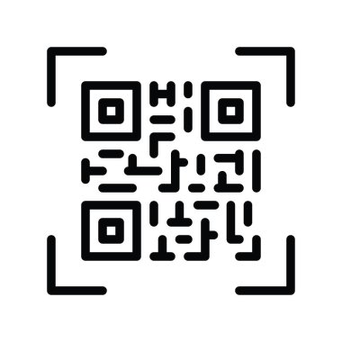 Düzenlenebilir vuruşta bankacılık ve parayla ilgili tarama etiketi vektörünü finanse et