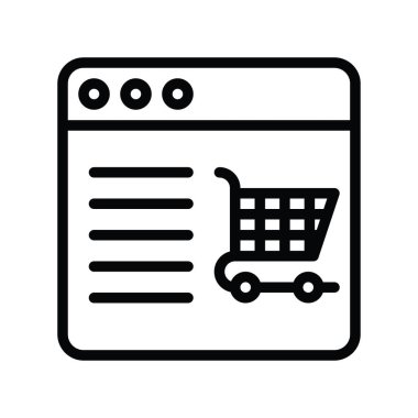 finans, bankacılık ve parayla ilgili ana kart ve doğrusal veya düzenlenebilir vuruş dizaynlı alışveriş vektörü