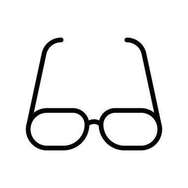 Gözlük vektörü, okul satırı tasarım simgesine geri dön