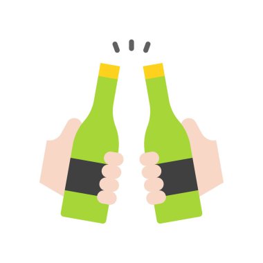 Şerefe vektörü, Summer Holiday ile ilgili düz biçim simgesi