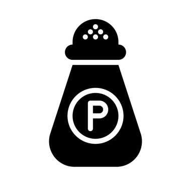 Biber karıştırıcı vektörü, Barbekü ile ilgili katı tasarım simgesi