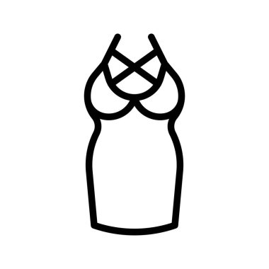 Kadınlar vektör illüstrasyonu, çizgi tasarımı simgesi