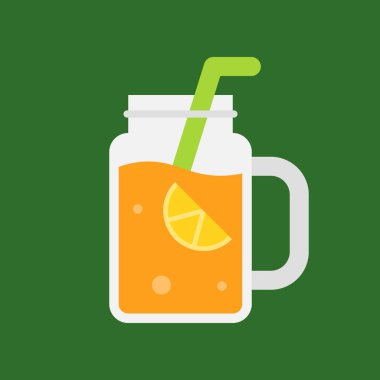 Meyve suyu vektörü, Yaz Tatili ile ilgili düz biçim simgesi