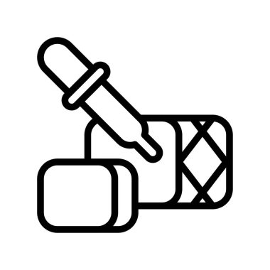 Kültürlü et vektörü illüstrasyonu, gelecekteki teknoloji çizgisi tasarım simgesi