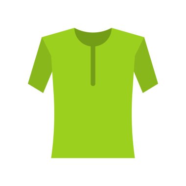 Gömlek veya Bluz vektör çizimi, düz tasarım simgesi