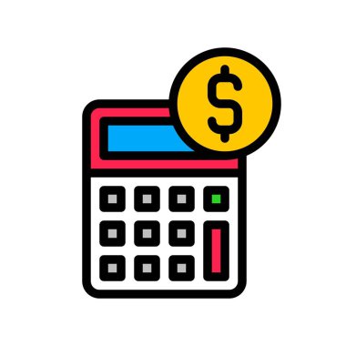 Hesap makinesi vektörü, Dijital pazarlama dolgulu biçim düzenlenebilir vuruş