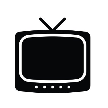 Televizyon ve teknolojiyle ilgili TV vektörü