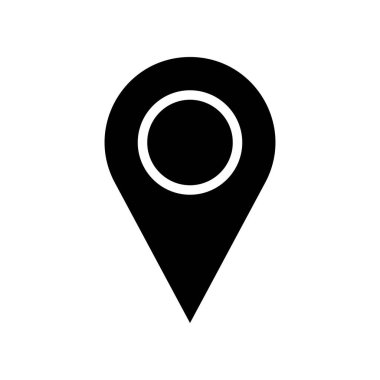 Pin vektörü, Sosyal medya katı tasarım simgesi