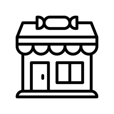 tatlı ve şekerle ilgili şekerler, mağaza vektörleri, doğrusal olarak,