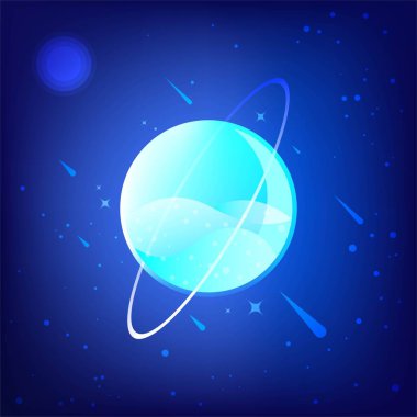 Uranüs, güneş sistemindeki gezegen.