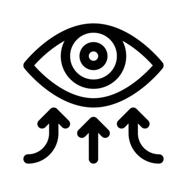 Satır biçiminde ok vektörü ile virüsle ilgili göz iletimi