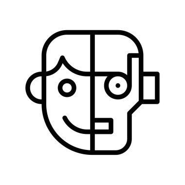 İnsansı vektör, Yapay bağlantılı satır simgesi