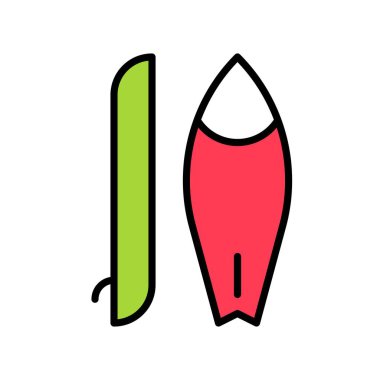 Sörf tahtası vektörü, Yaz Partisi ile ilgili biçim simgesi