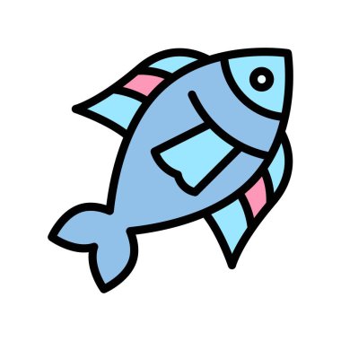 Yaz kumsalı ya da tatille ilgili. Yazla ilgili. Kanat vektörlü, düzenlenebilir felçli plaj balığı.