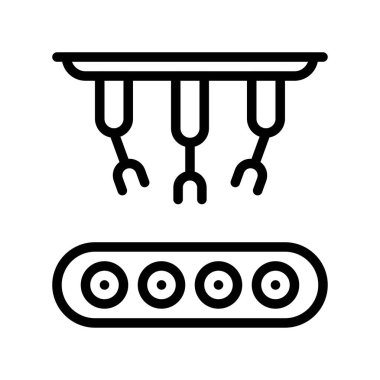 Vektör illüstrasyonunda yapay zeka, gelecekteki teknoloji çizgisi tasarım simgesi