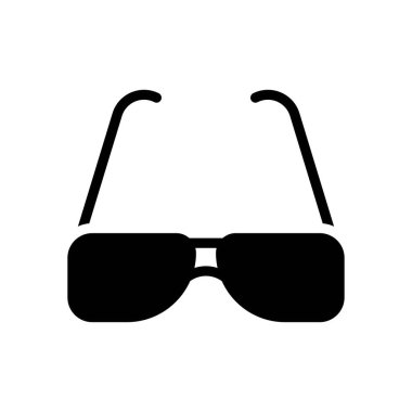 Yaz plajı ya da tatille ilgili yaz plajı güneş gözlükleri katı tasarım vektörlerini parlatır.