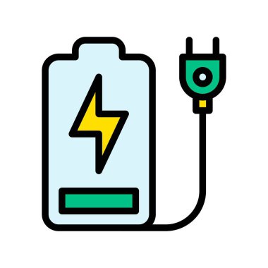 Düzenlenebilir felçli şarj işareti vektörü ile sürdürülebilir veya geri dönüşümle ilgili anahtar