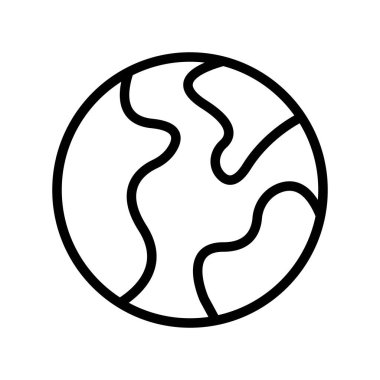 Dünya vektörü, Dijital pazarlama çizgisi biçimi düzenlenebilir vuruş