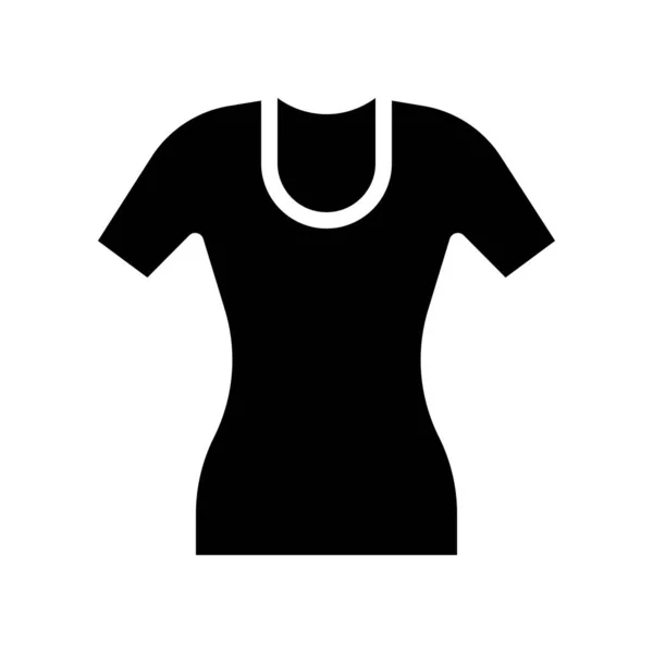 Donne Vestito Vettoriale Illustrazione Icona Design Solido — Vettoriale Stock