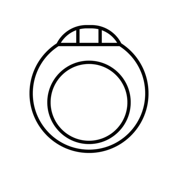 Ring Vektor Illustration Isolierte Linie Design Symbol — Stockvektor
