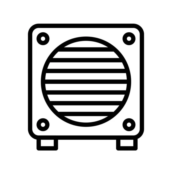 Exhaust Fan Vector Illustration Isolated Line Design Icon — Stock Vector