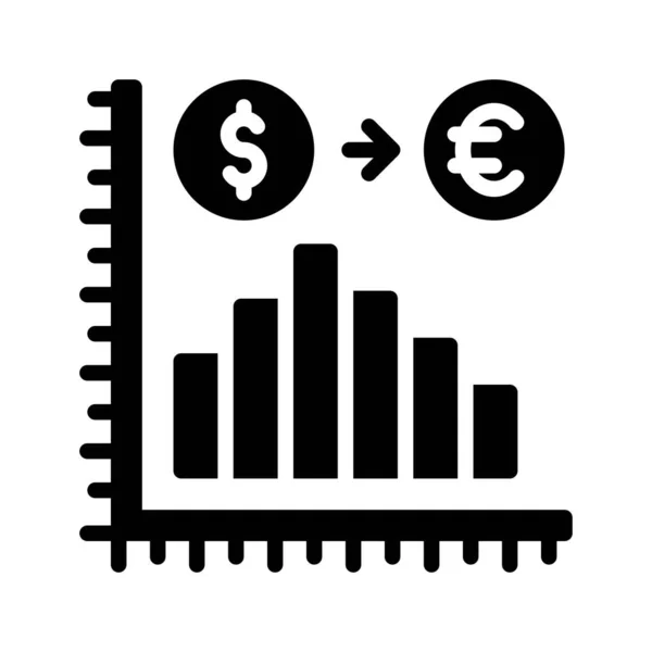 Economic Recession Related Graph Arrow Dollar Sign Vectors Solid Design — Stock Vector