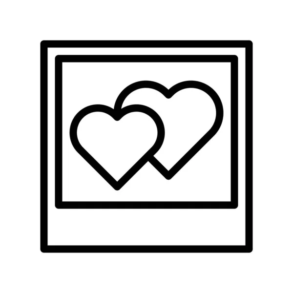 Miłość Wektor Zdjęcia Valentine Miłość Związane Ikona Stylu Linii — Wektor stockowy