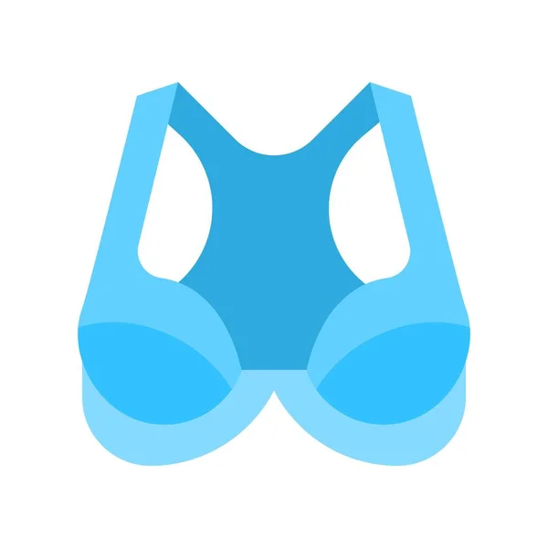 Bra Brassiere Ilustração Vetorial Ícone Design Plano —  Vetores de Stock