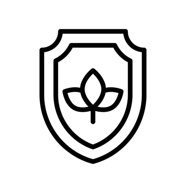 Окружающая Среда Связанные Листья Цветок Бейдж Вектор Прямом Стиле — стоковый вектор