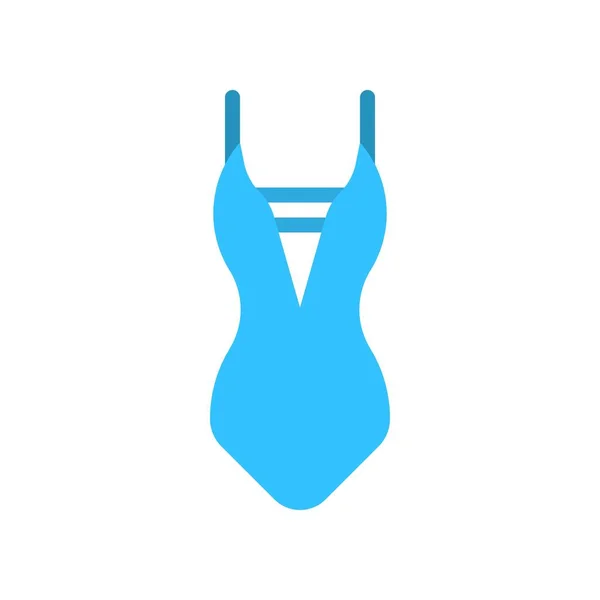 Frauen Badeanzug Vektor Illustration Flache Design Ikone — Stockvektor