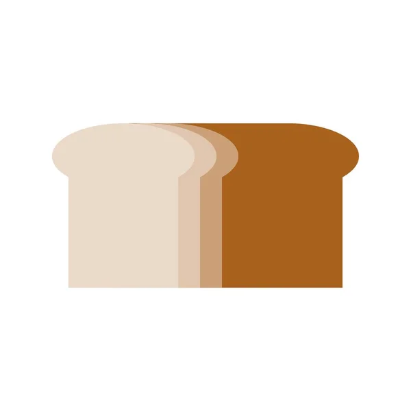 Loaf Bread Vector Barbecue Related Flat Design Icon — Stock Vector