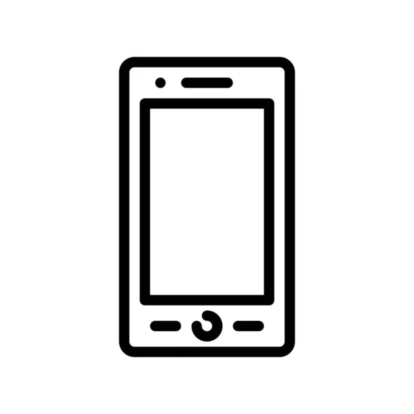 手机矢量 电子设备线型图标可编辑行程 — 图库矢量图片
