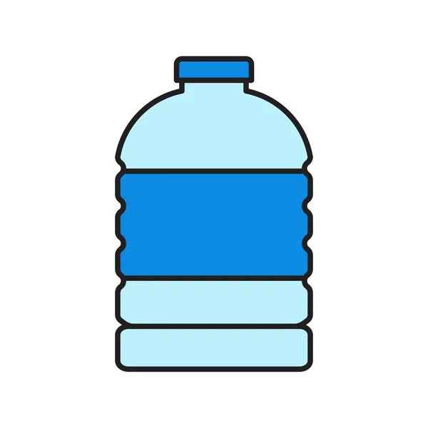 Векторная Иллюстрация Пластиковых Бутылок Заполненный Дизайн Редактируемый Значок Контура — стоковый вектор