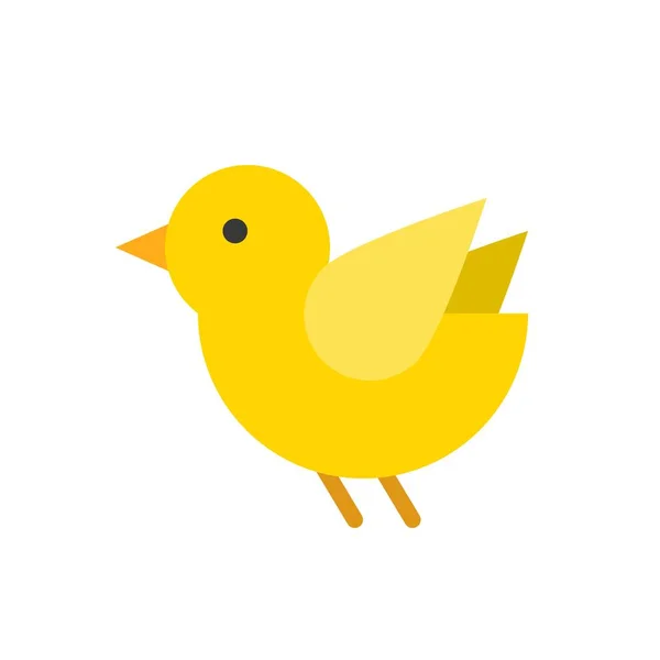 Векторная Иллюстрация Цыплят Иконка Пасхальной Плоской Конструкции — стоковый вектор