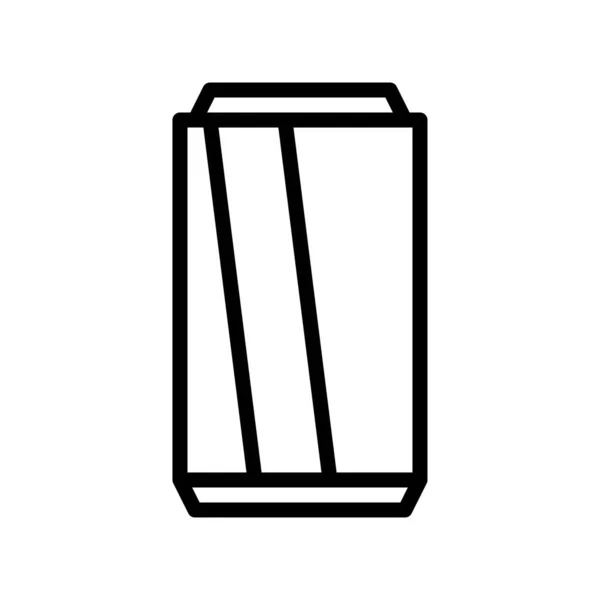 ソフトドリンク缶ベクトルイラスト 飲料ラインデザインアイコン — ストックベクタ