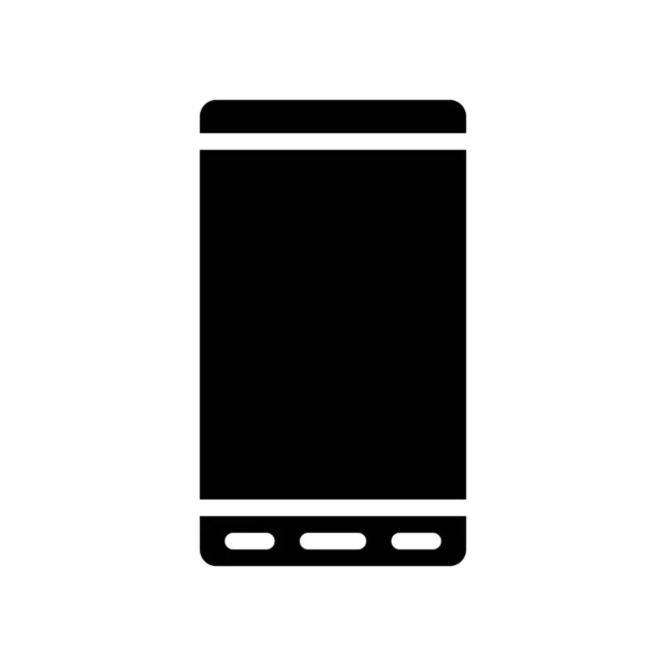 Cell Phone Vector Electronic Device Solid Design Icon — Stock Vector