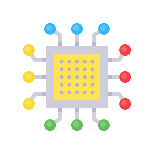 Tümleşik devre vektörü, Yapay düz biçim simgesi