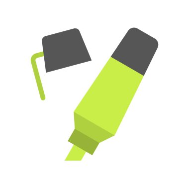 Vurgulama vektörü, okula geri dön düz tasarım simgesi