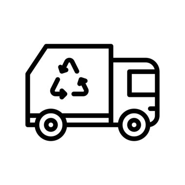 Doğrusal tarzda kamyon vektörü üzerinde sürdürülebilir ya da geri dönüşümle ilgili geri dönüşüm üçgeni