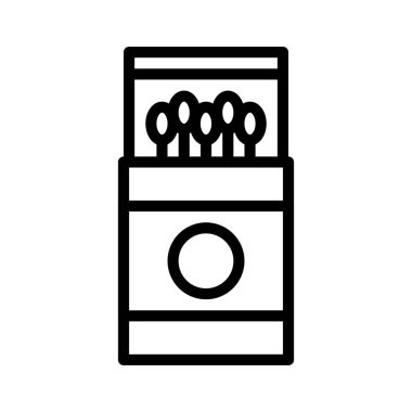 Eşleştirme vektörü, Barbekü bağlantılı satır tasarımı düzenlenebilir vuruş simgesi