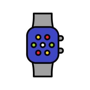 Vektör simgesi, doldurulmuş düzenlenebilir tasarım taslağı izle