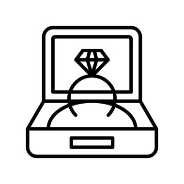 Halka vektör illüstrasyonu, izole çizgi tasarım simgesi