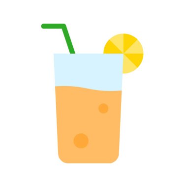 Meyve suyu vektörü, Barbeküyle ilgili düz tasarım simgesi