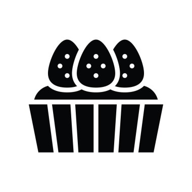 tatlı ve şekerli, çilek vektörlü ilgili kekler, sağlam tasarımlarla.,