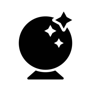 Sihirli top vektörü, sihirle ilişkili katı tasarım düzenlenebilir vuruş simgesi